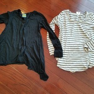 C&C Black Tunic & BP Striped Tunic